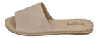 ESPADRIJ L'ORIGINALE Damen Pantolette PLAGE VELOUR beige