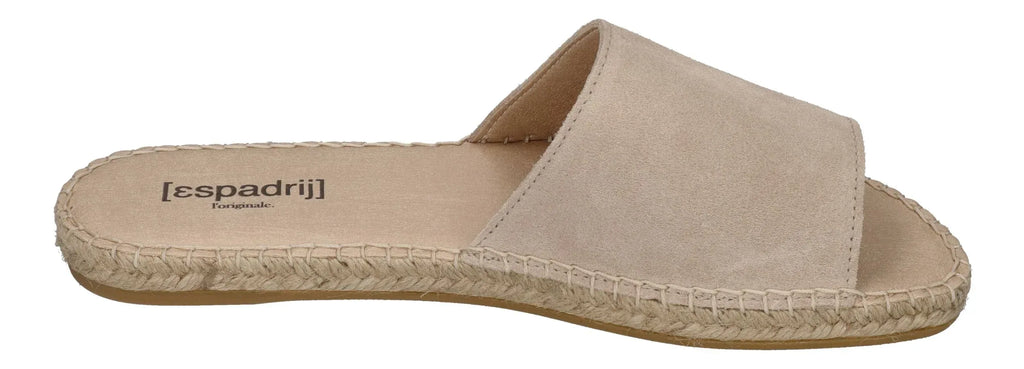 ESPADRIJ L'ORIGINALE Damen Pantolette PLAGE VELOUR beige