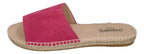 ESPADRIJ L'ORIGINALE Damen Pantolette - PLAGE VELOUR - pink