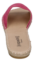 ESPADRIJ L'ORIGINALE Damen Pantolette - PLAGE VELOUR - pink
