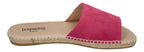 ESPADRIJ L'ORIGINALE Damen Pantolette - PLAGE VELOUR - pink