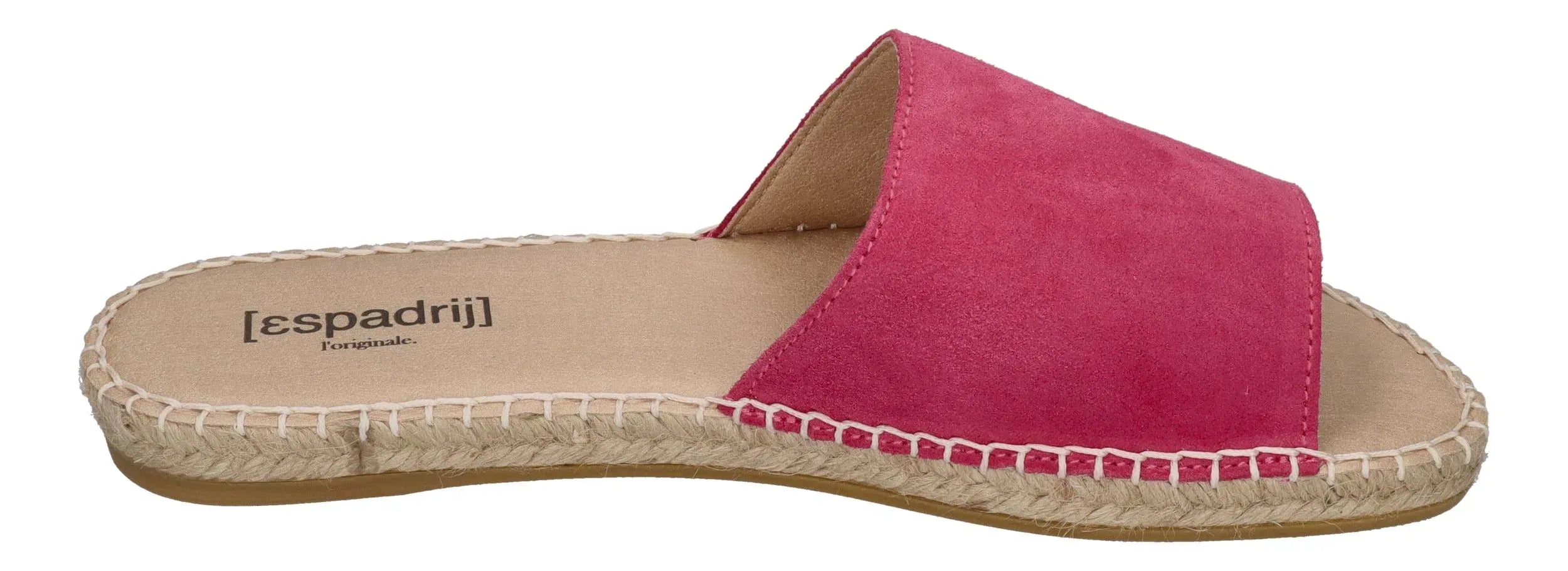 ESPADRIJ L'ORIGINALE Damen Pantolette - PLAGE VELOUR - pink