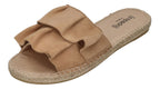 ESPADRIJ L'ORIGINALE Damen Pantoletten - PLAGE VOLANT - beige