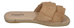 ESPADRIJ L'ORIGINALE Damen Pantoletten - PLAGE VOLANT - beige