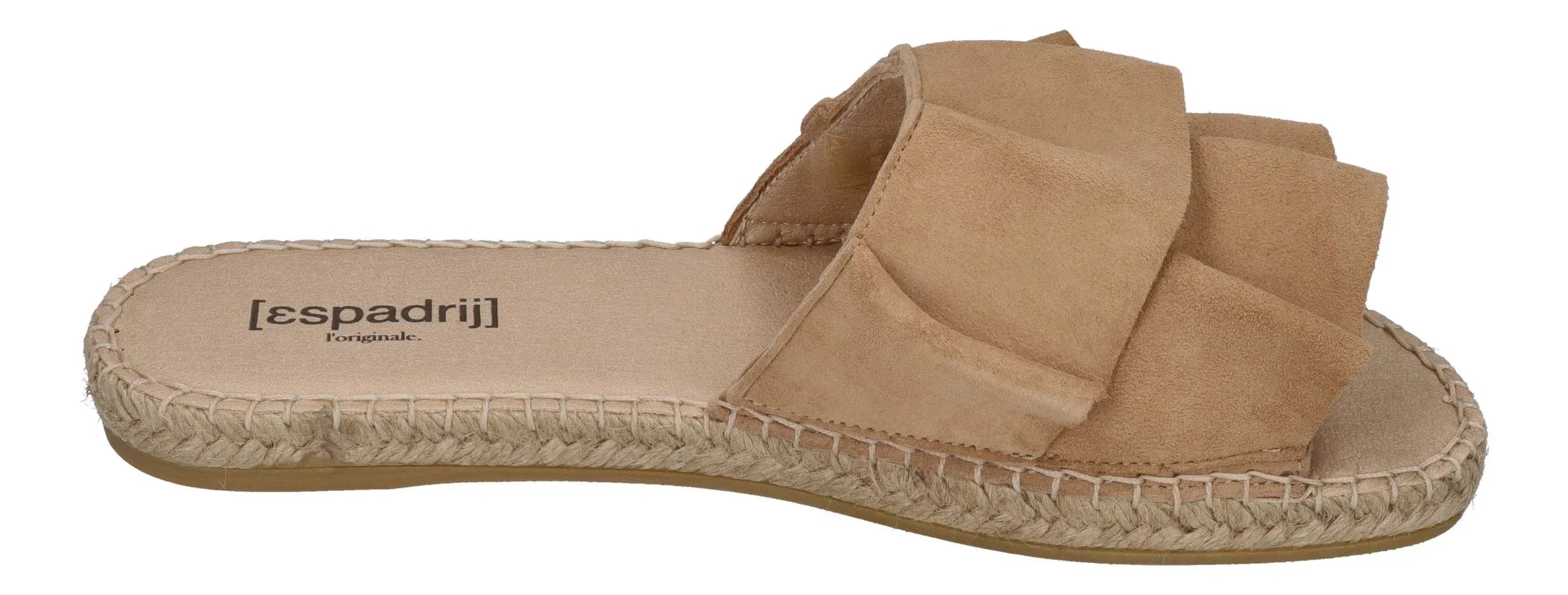 ESPADRIJ L'ORIGINALE Damen Pantoletten - PLAGE VOLANT - beige