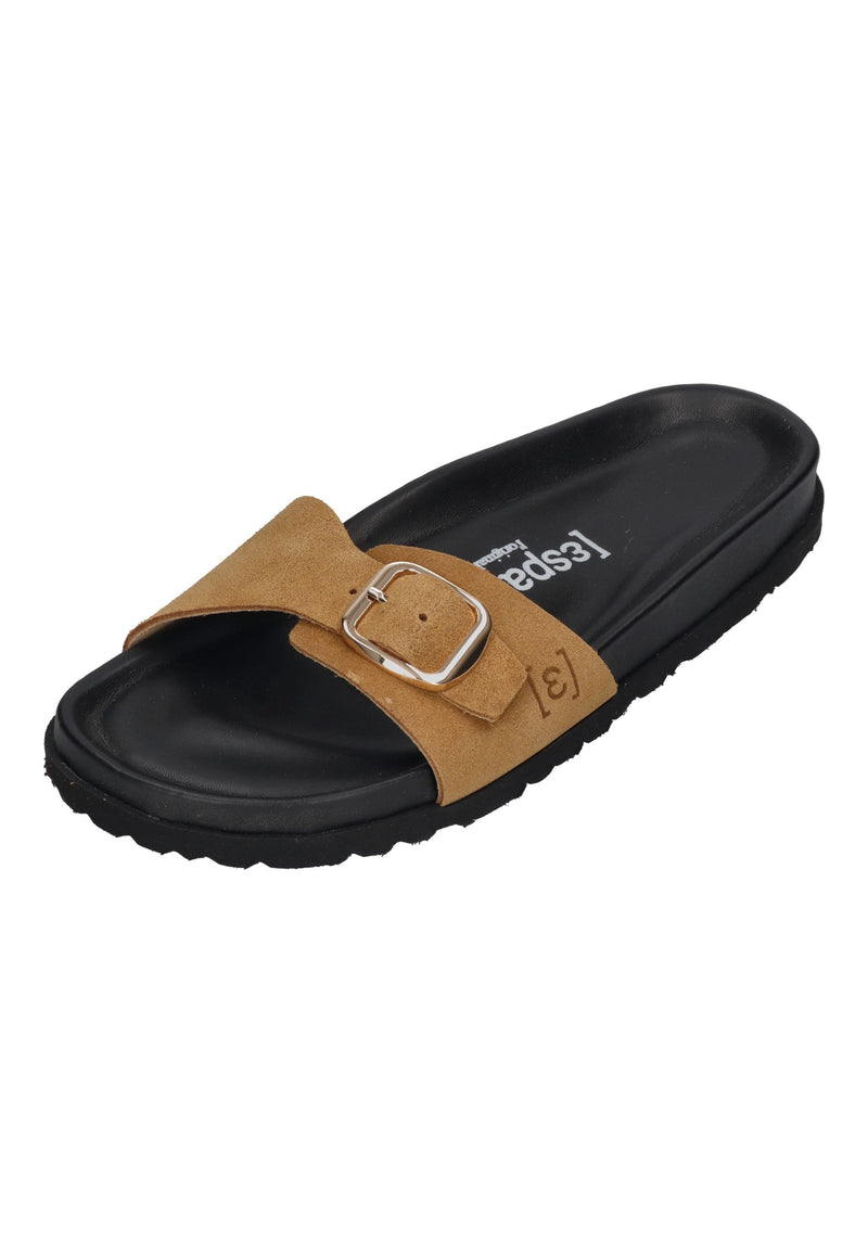 ESPADRIJ L'ORIGINALE Damen Pantolette SOLEA VELOUR tan clair