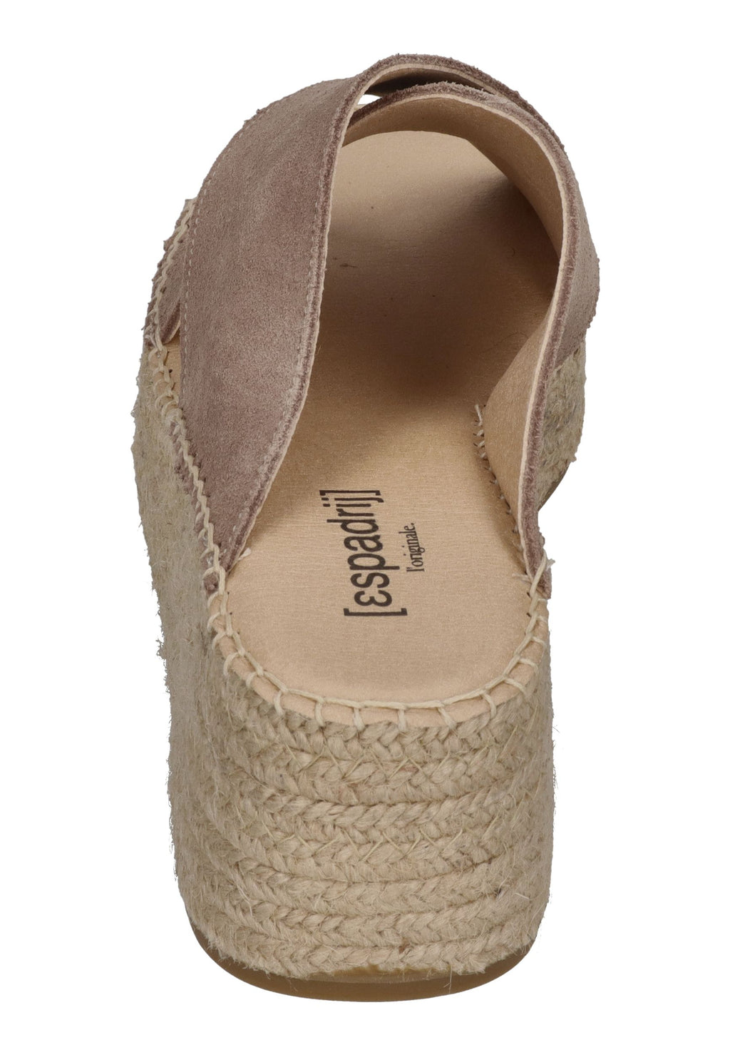 ESPADRIJ L'ORIGINALE Damen Pantolette TOULON CROISETTE VELOUR HIGH sable – Pantoletten – Bild 5