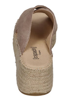 ESPADRIJ L'ORIGINALE Damen Pantolette TOULON CROISETTE VELOUR HIGH sable – Pantoletten – Bild 5