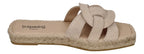 ESPADRIJ L'ORIGINALE Damen Pantoletten - TOURS VELOUR - beige