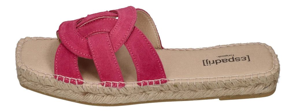 ESPADRIJ L'ORIGINALE Damen Pantoletten - TOURS VELOUR - pink