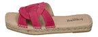 ESPADRIJ L'ORIGINALE Damen Pantoletten - TOURS VELOUR - pink