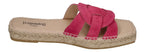 ESPADRIJ L'ORIGINALE Damen Pantoletten - TOURS VELOUR - pink