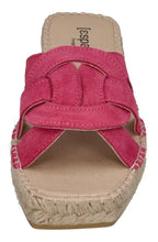 ESPADRIJ L'ORIGINALE Damen Pantoletten - TOURS VELOUR - pink
