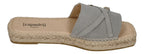 ESPADRIJ L'ORIGINALE Damen Pantoletten - CARRE BUCKLE - gris