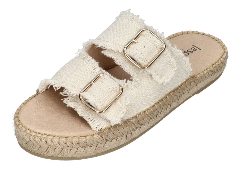 ESPADRIJ L'ORIGINALE Damen Pantoletten CLAQUETTE LINEN nature
