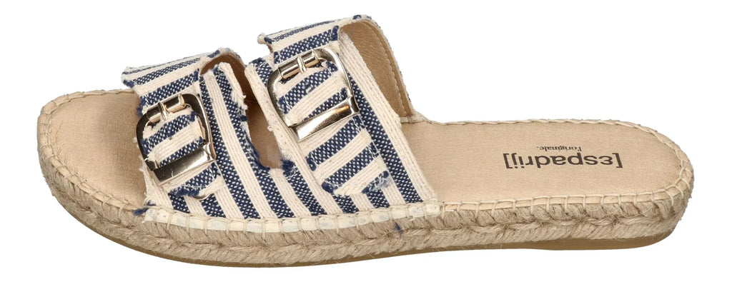 ESPADRIJ L'ORIGINALE Damen Pantoletten CLAQUETTE STRIPES marine