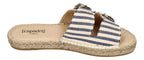 ESPADRIJ L'ORIGINALE Damen Pantoletten CLAQUETTE STRIPES marine