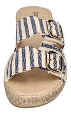 ESPADRIJ L'ORIGINALE Damen Pantoletten CLAQUETTE STRIPES marine