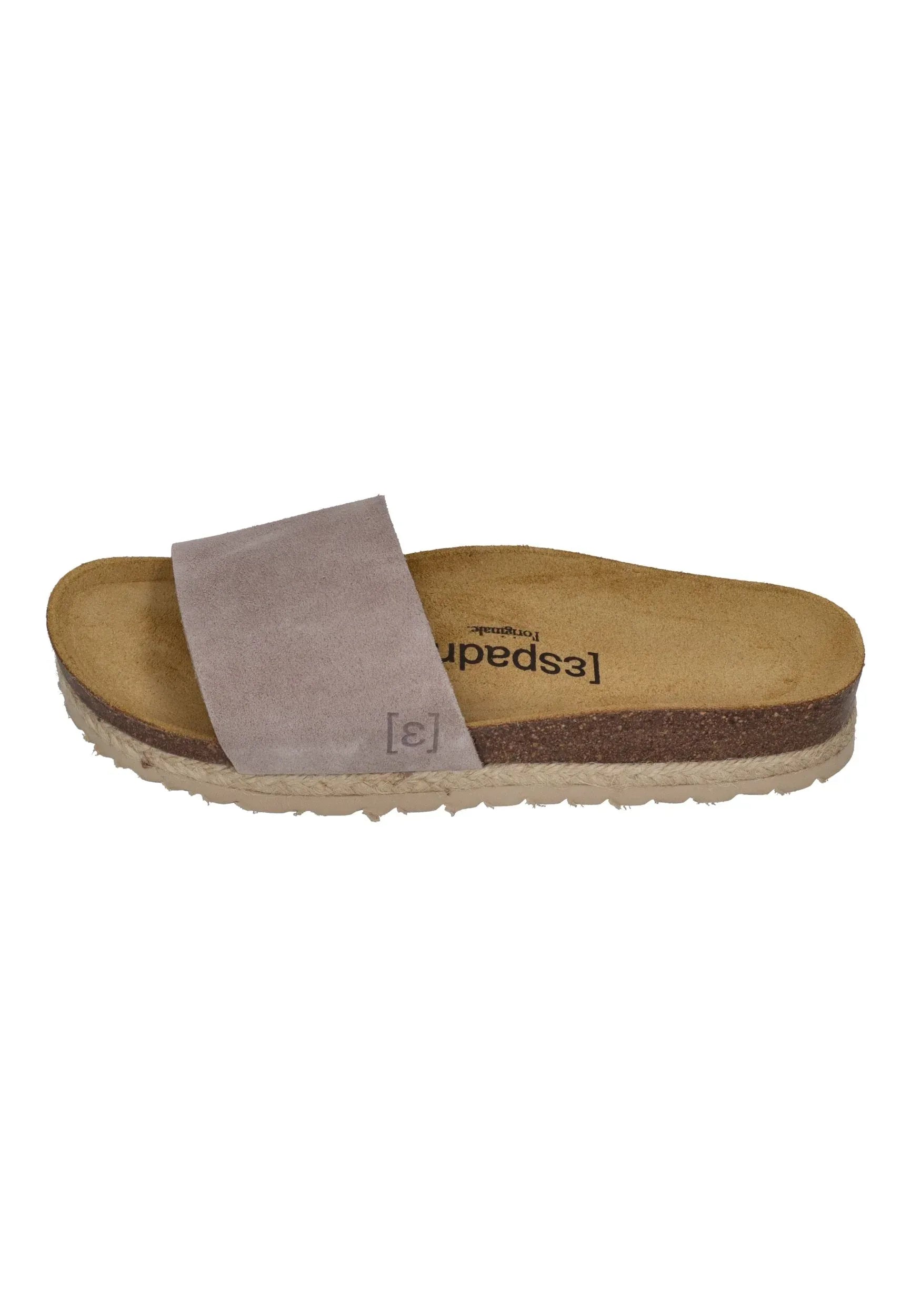 ESPADRIJ L'ORIGINALE Damen Pantoletten COPINE VELOUR sable