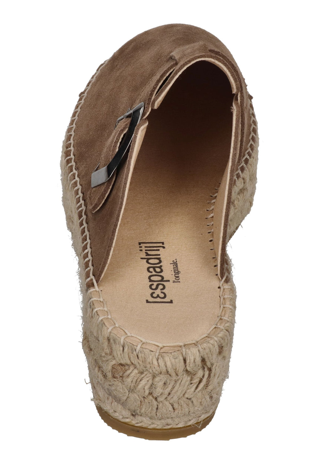 ESPADRIJ L'ORIGINALE Damen Pantoletten Clogs CLOQ VELOUR HIGH marron