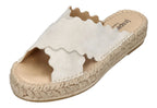 ESPADRIJ L'ORIGINALE Damen Pantoletten LYON CROISETTE VELOUR sand