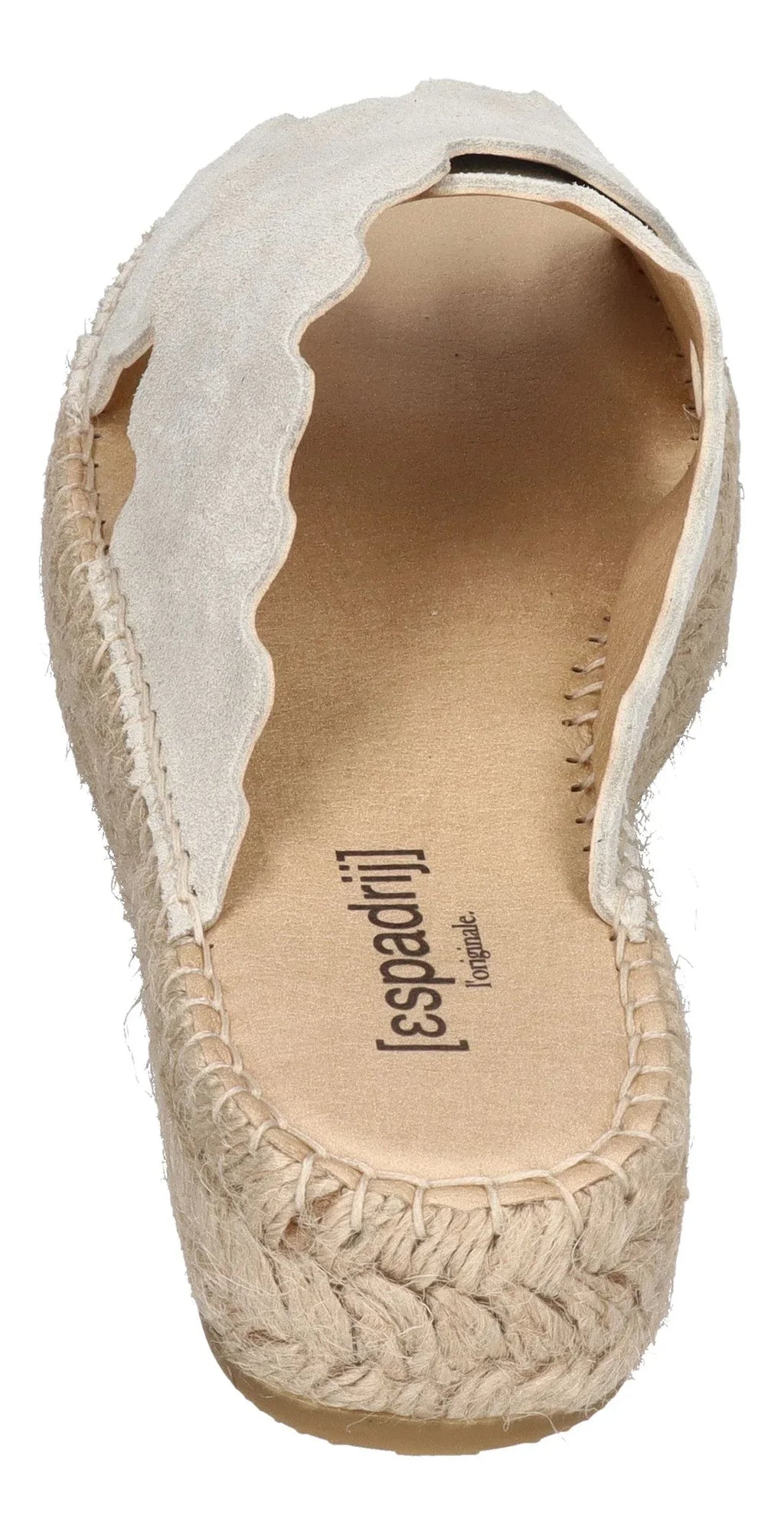 ESPADRIJ L'ORIGINALE Damen Pantoletten LYON CROISETTE VELOUR sand