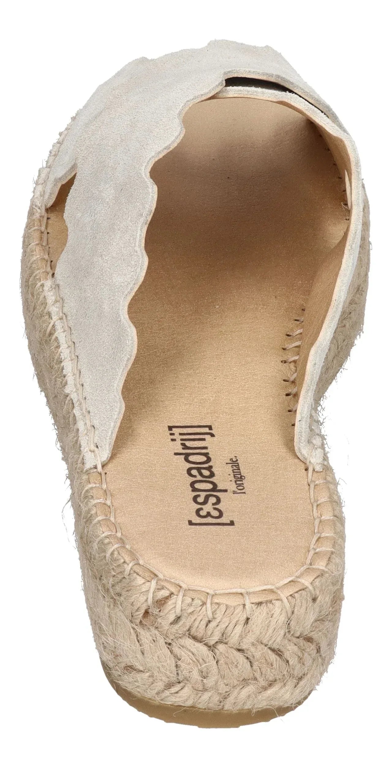 ESPADRIJ L'ORIGINALE Damen Pantoletten LYON CROISETTE VELOUR sand