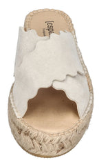 ESPADRIJ L'ORIGINALE Damen Pantoletten LYON CROISETTE VELOUR sand