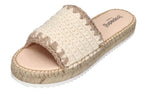 ESPADRIJ L'ORIGINALE Damen Pantoletten PLAGE CHROCHET HIGH nature