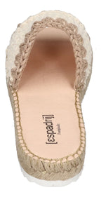 ESPADRIJ L'ORIGINALE Damen Pantoletten PLAGE CHROCHET HIGH nature