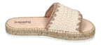 ESPADRIJ L'ORIGINALE Damen Pantoletten PLAGE CHROCHET HIGH nature