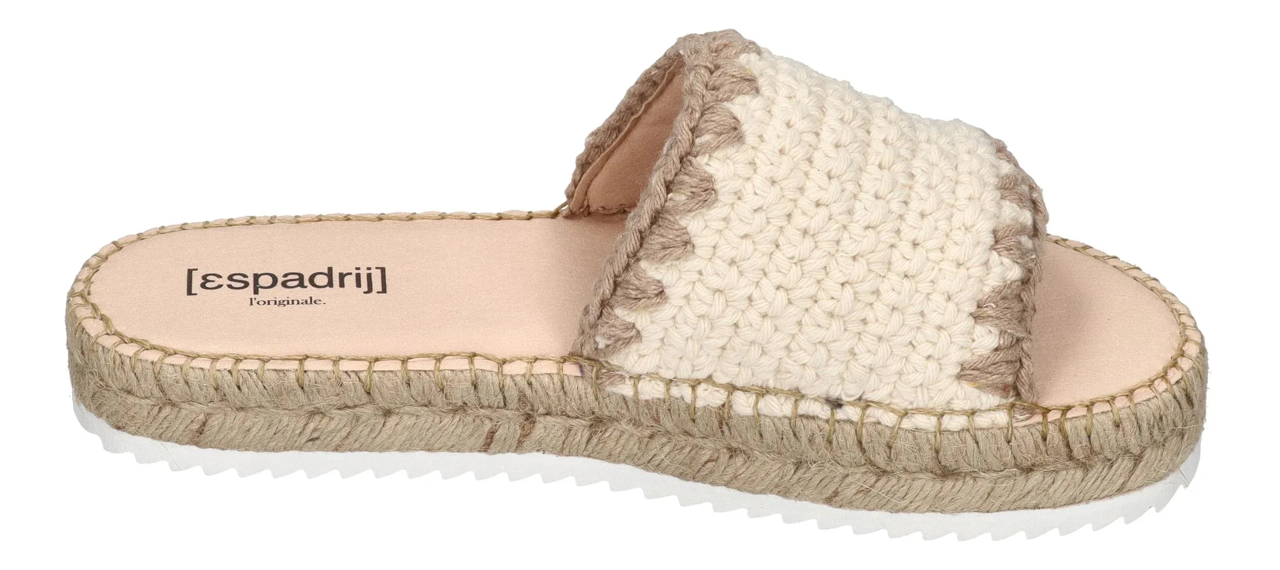 ESPADRIJ L'ORIGINALE Damen Pantoletten PLAGE CHROCHET HIGH nature