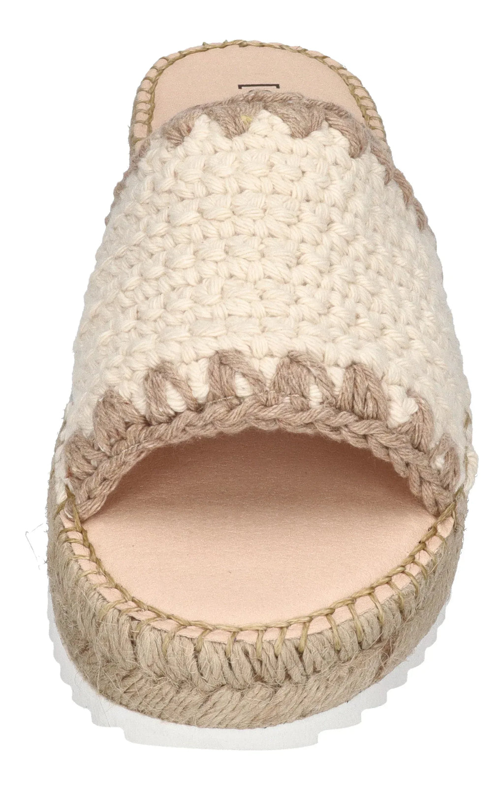 ESPADRIJ L'ORIGINALE Damen Pantoletten PLAGE CHROCHET HIGH nature