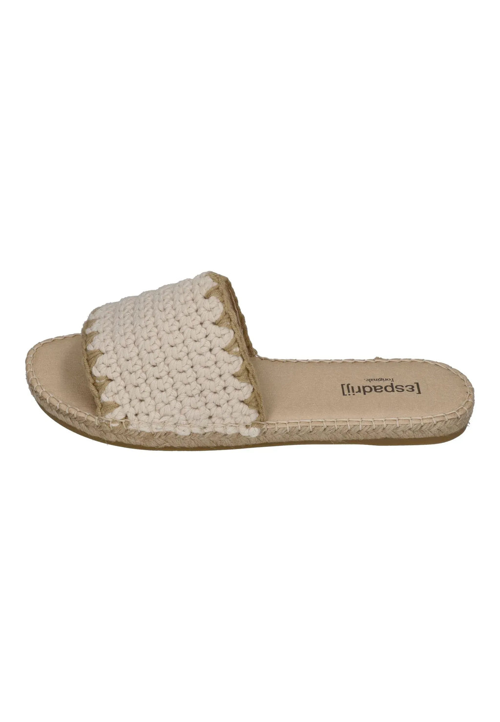 ESPADRIJ L'ORIGINALE Damen Pantoletten PLAGE CHROCHET nature