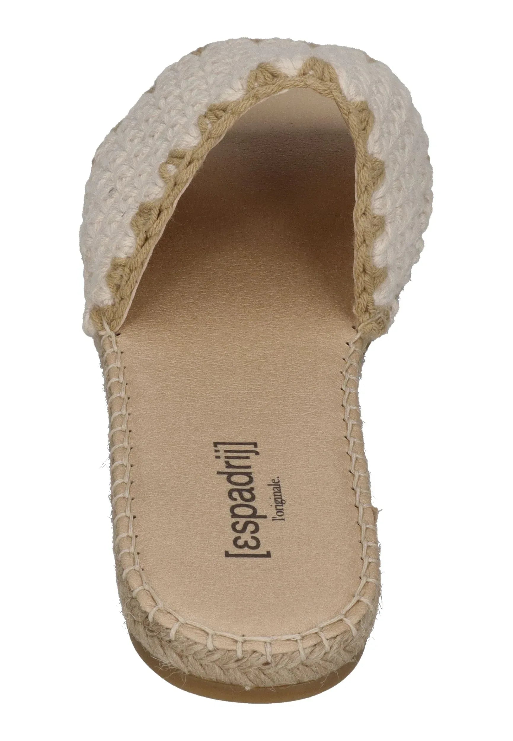 ESPADRIJ L'ORIGINALE Damen Pantoletten PLAGE CHROCHET nature