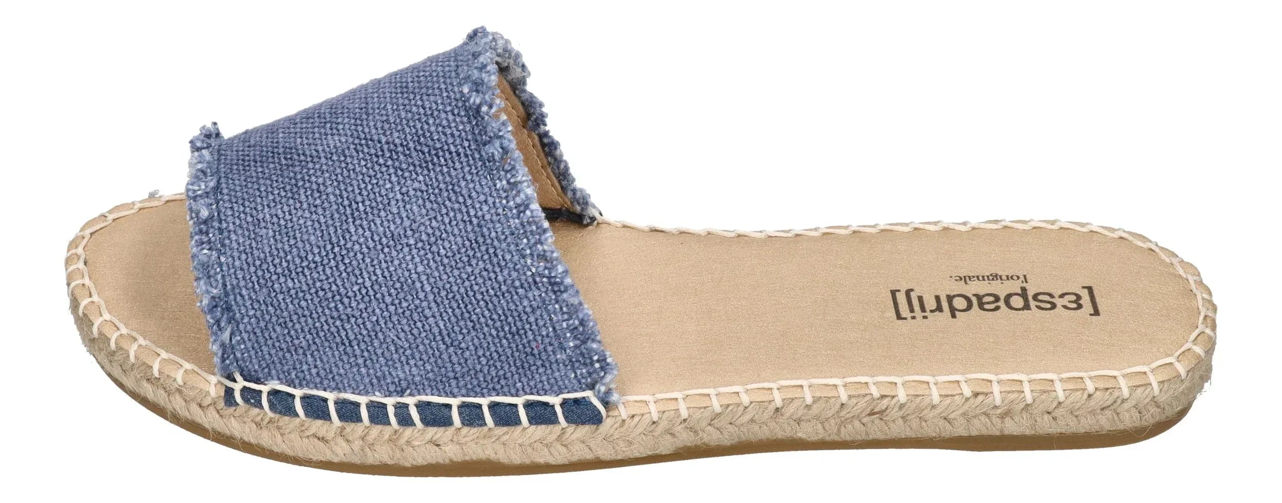 ESPADRIJ L'ORIGINALE Damen Pantoletten PLAGE LINEN dusty blue