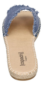 ESPADRIJ L'ORIGINALE Damen Pantoletten PLAGE LINEN dusty blue