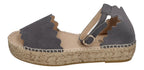 ESPADRIJ L'ORIGINALE Damen Plateausandalette - LYON - asphalt