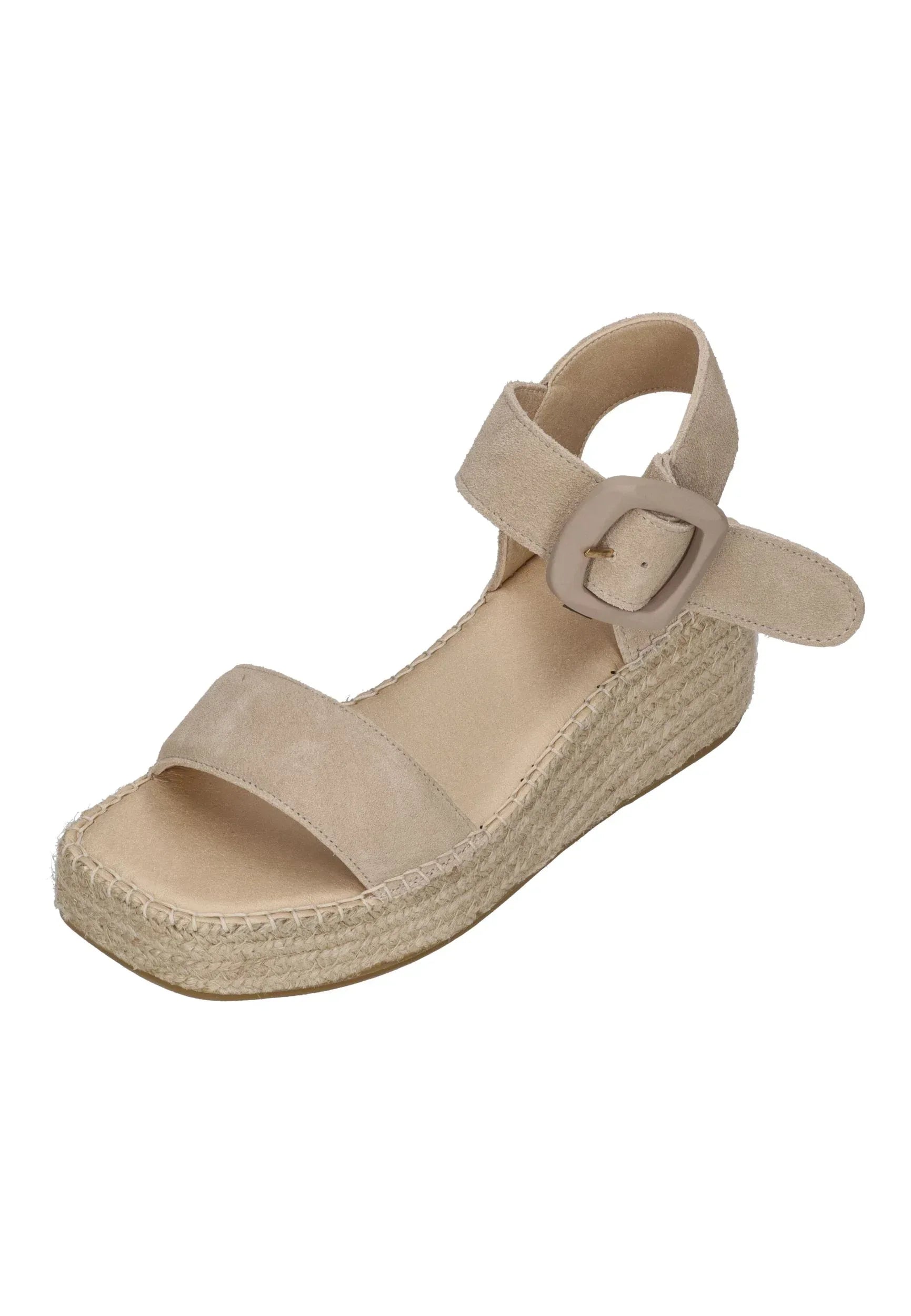 ESPADRIJ L'ORIGINALE Damen Sandalette BETTY MONO HIGH beige – Sandalen & Sandaletten