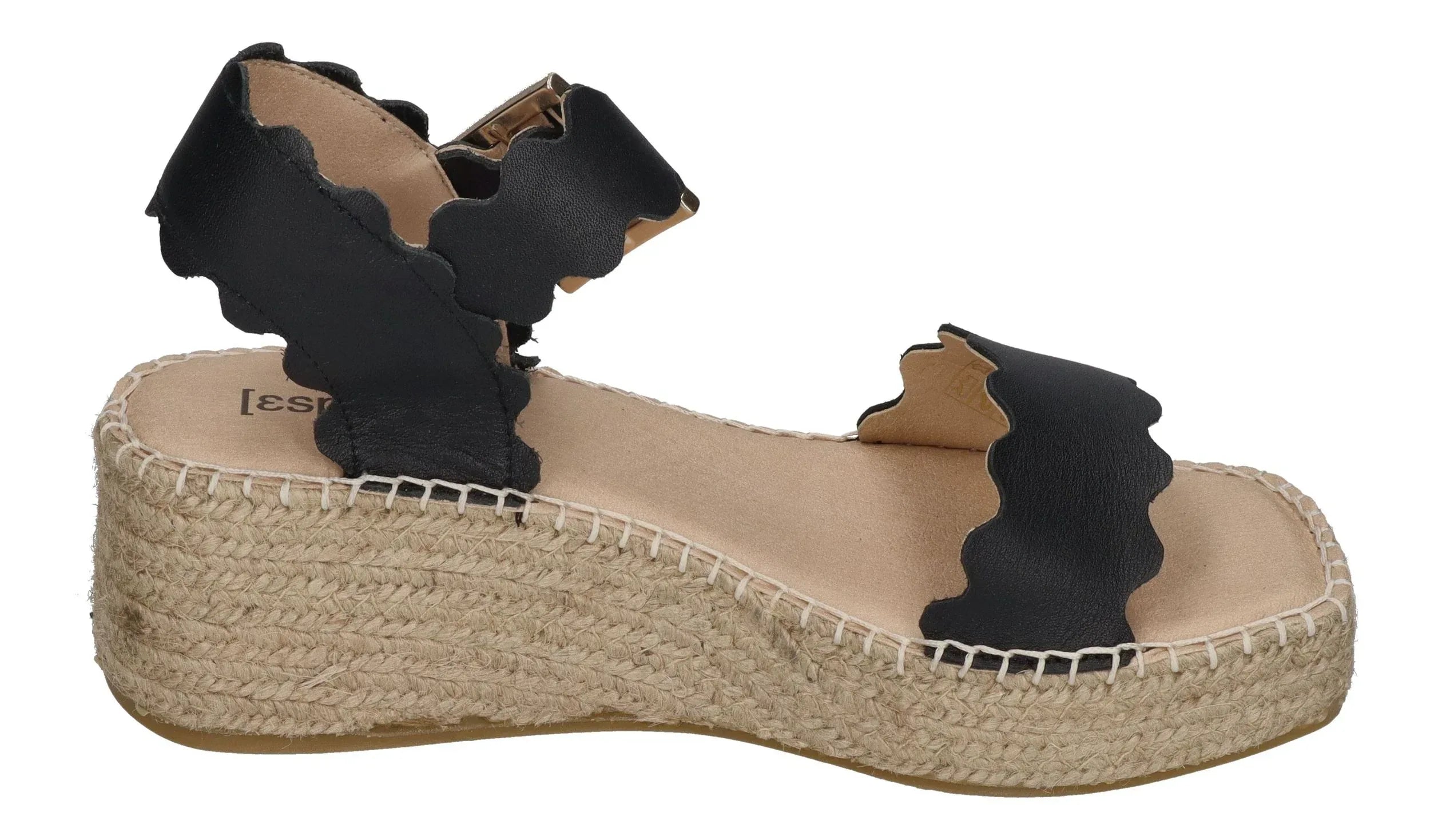 ESPADRIJ L'ORIGINALE Damen Sandalette - LYON HIGH - noir