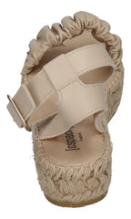 ESPADRIJ L'ORIGINALE Damen Sandalette - NIMES RUFFLE HIGH - beige