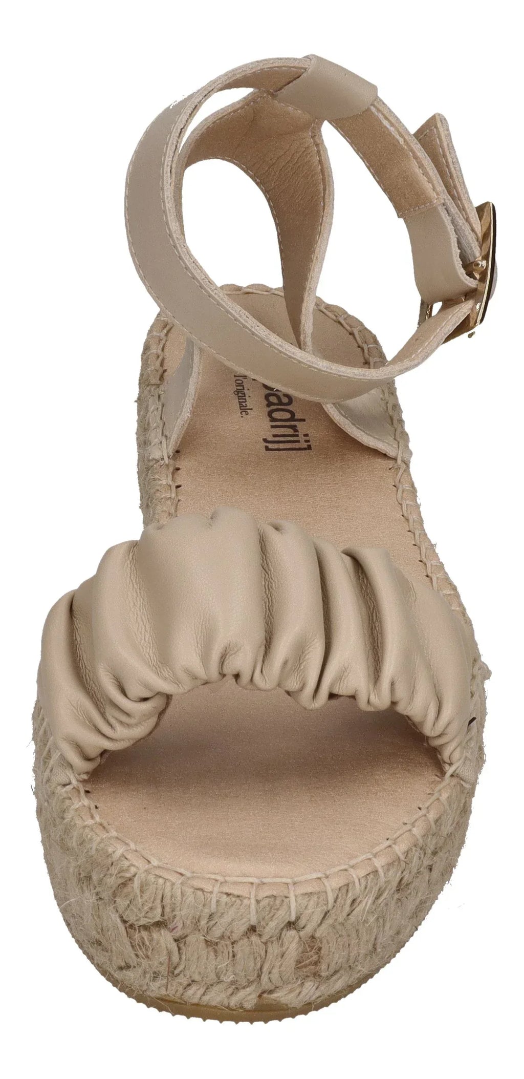 ESPADRIJ L'ORIGINALE Damen Sandalette - NIMES RUFFLE HIGH - beige