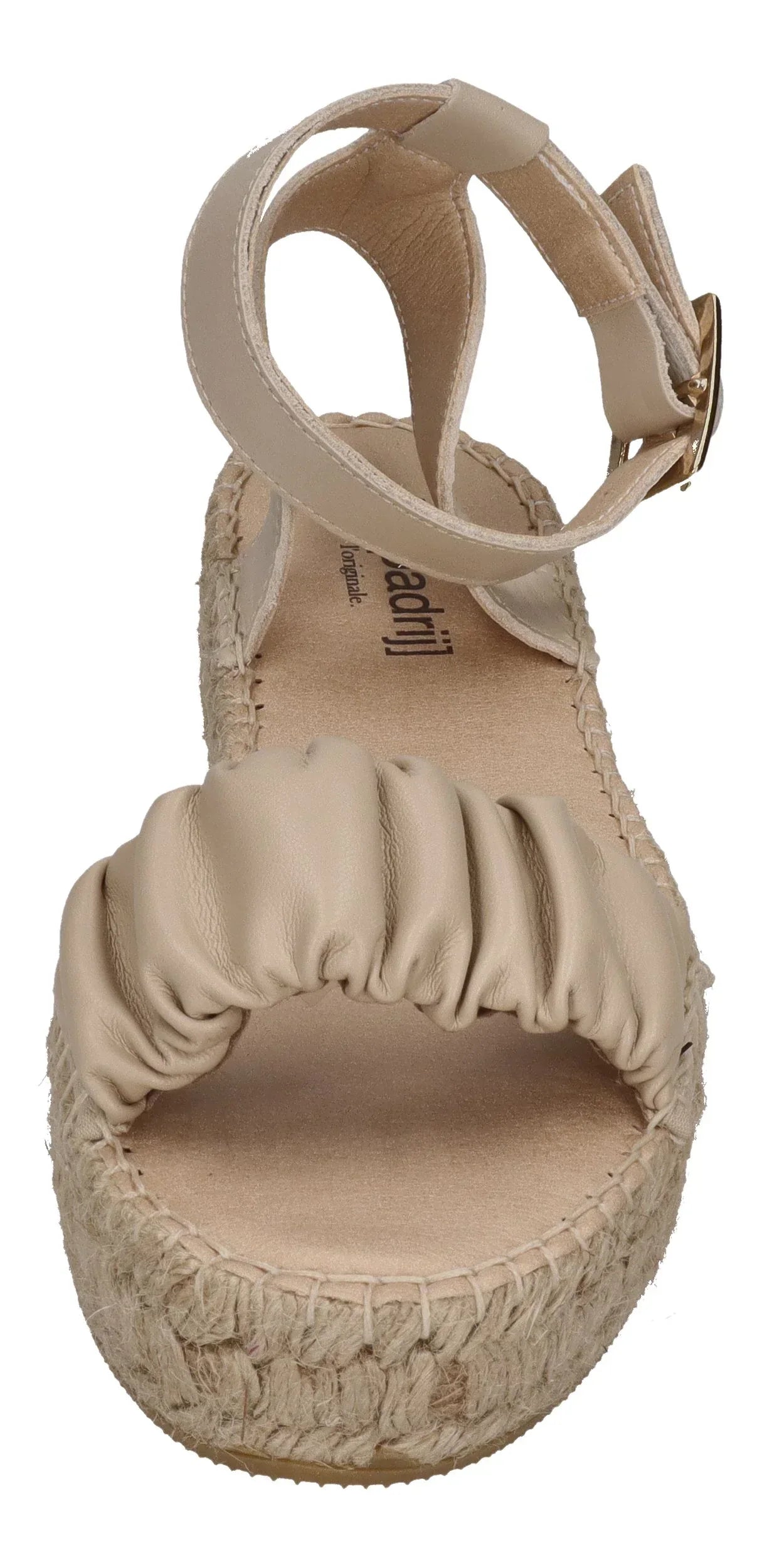 ESPADRIJ L'ORIGINALE Damen Sandalette - NIMES RUFFLE HIGH - beige