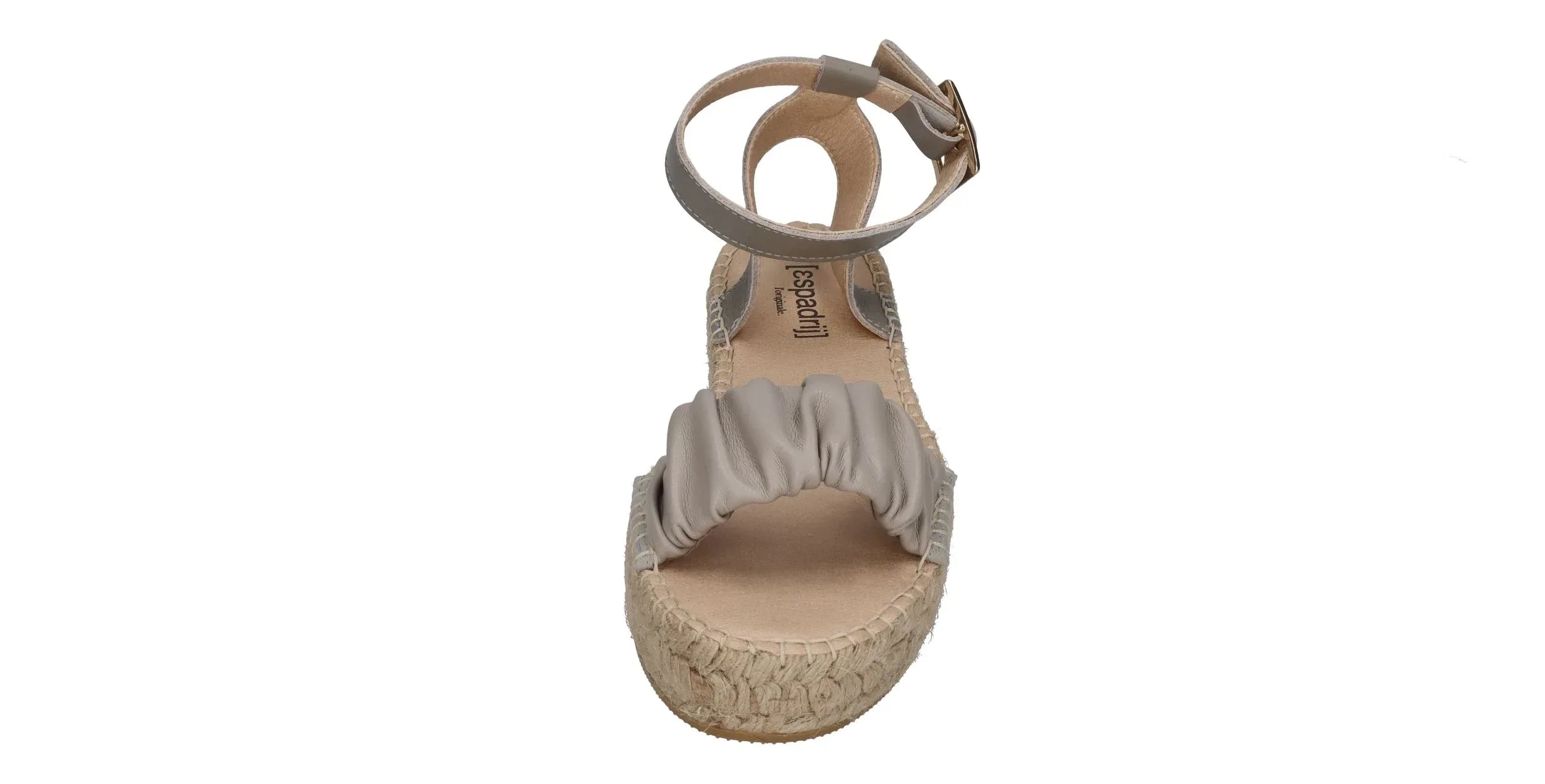 ESPADRIJ L'ORIGINALE Damen Sandalette - NIMES RUFFLE HIGH - gris