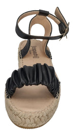 ESPADRIJ L'ORIGINALE Damen Sandalette - NIMES RUFFLE HIGH - noir