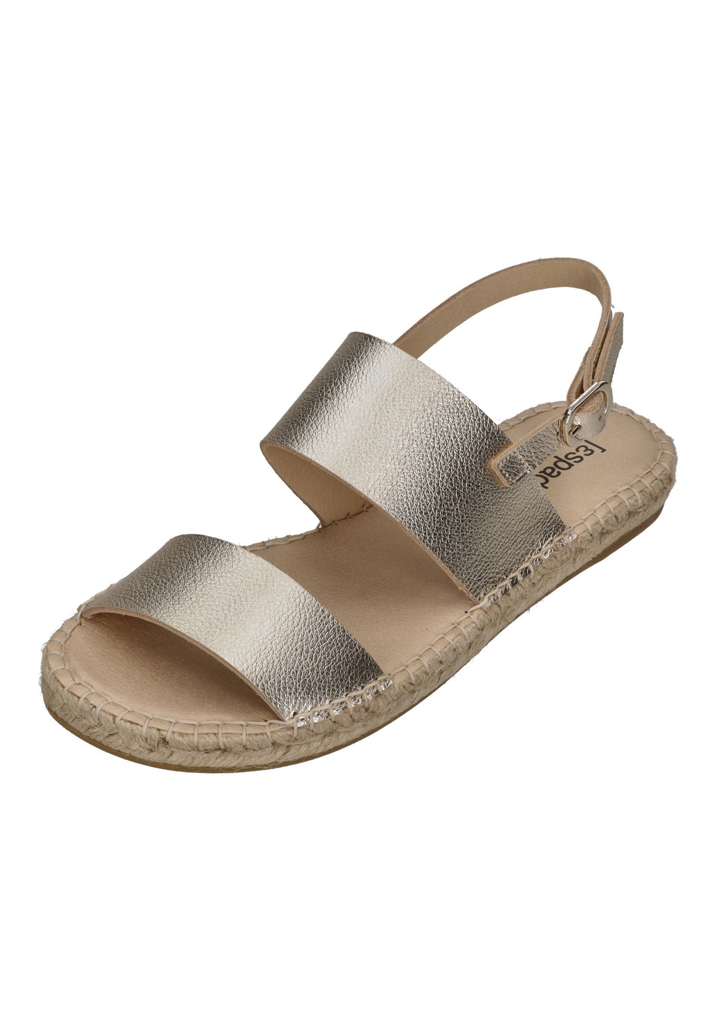 ESPADRIJ L'ORIGINALE Damen Sandalette ROMAIN PLATINUM gold
