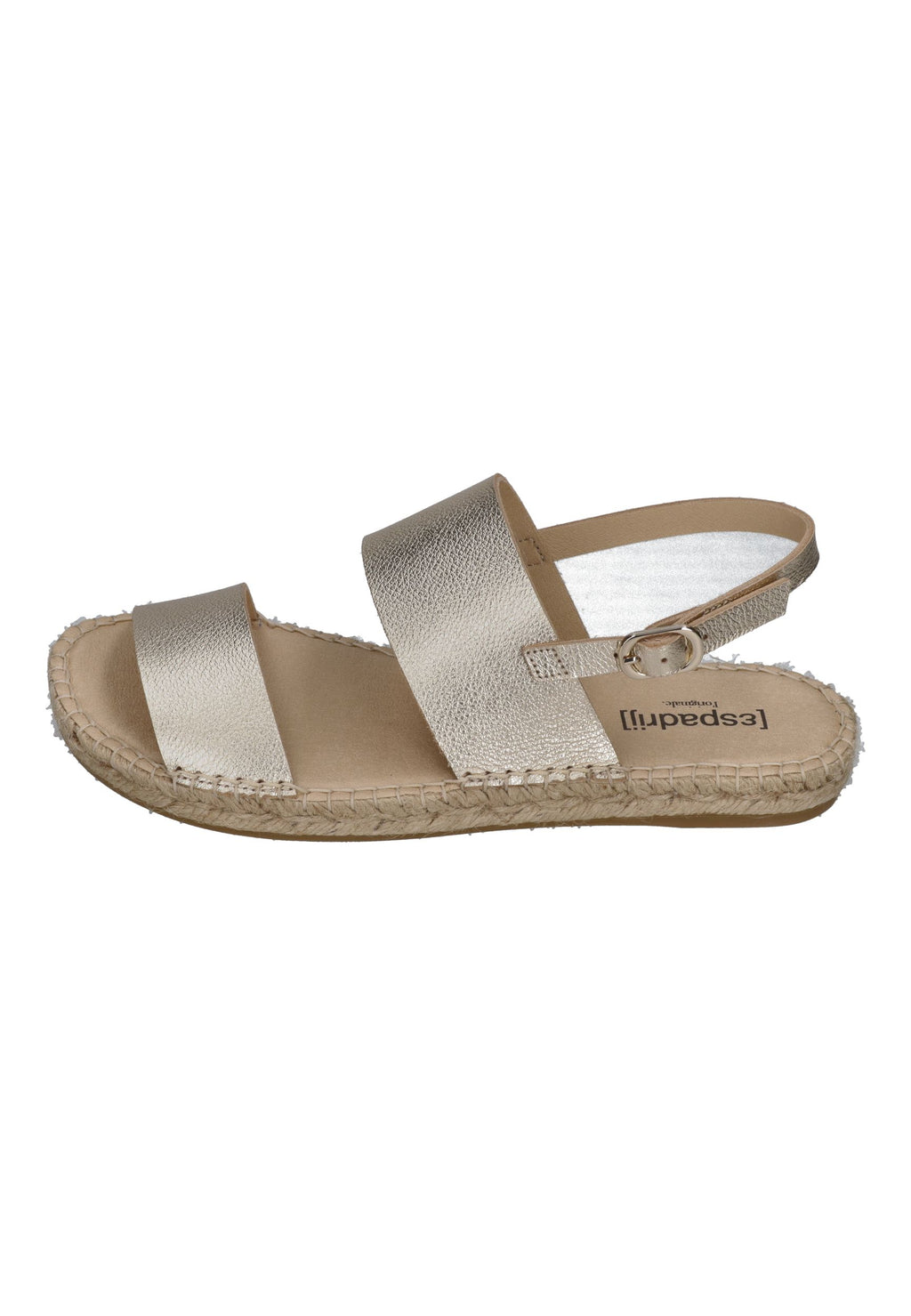 ESPADRIJ L'ORIGINALE Damen Sandalette ROMAIN PLATINUM gold