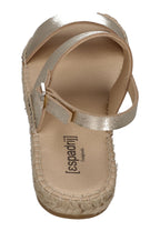 ESPADRIJ L'ORIGINALE Damen Sandalette ROMAIN PLATINUM gold