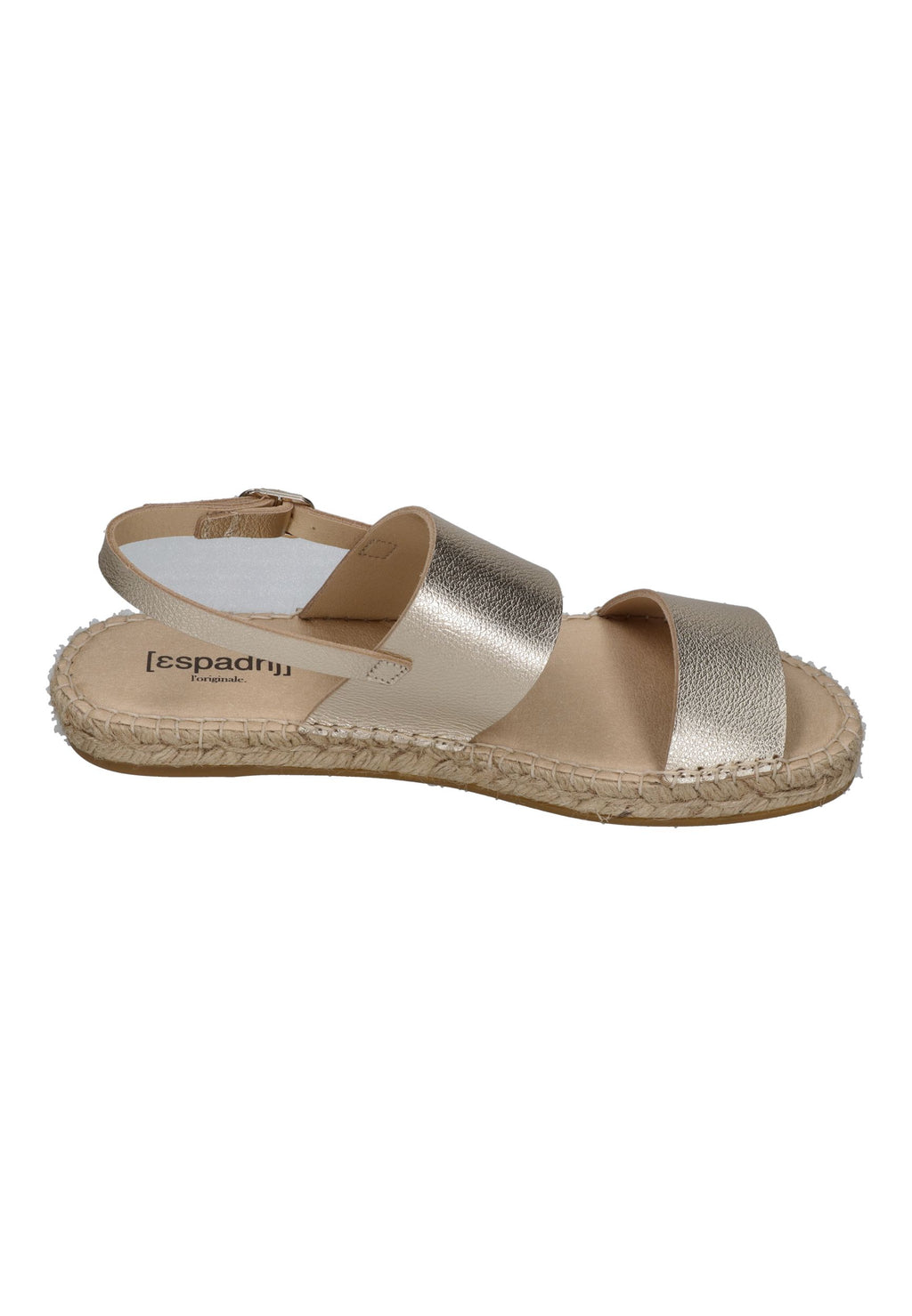 ESPADRIJ L'ORIGINALE Damen Sandalette ROMAIN PLATINUM gold