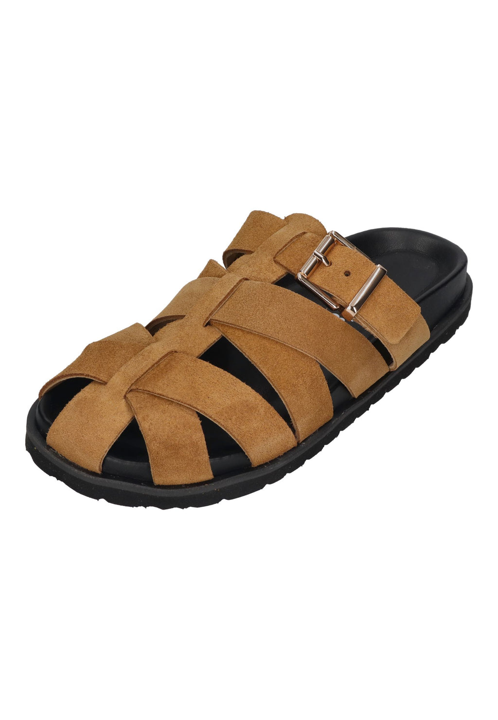 ESPADRIJ L'ORIGINALE Damen Sandalette ROMAIN VELOUR CROISÉ tan clair